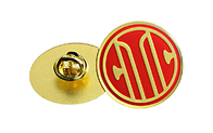 Logotipos injetados do Pin de metal do ouro crachás feitos sob encomenda antigos circulares projetados