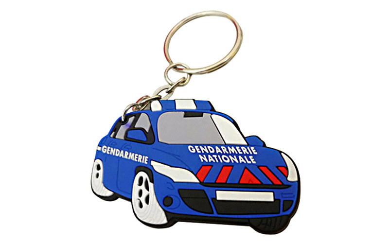 Promotional Custom Soft PVC Rubber Keychain Car Shaped Personalized