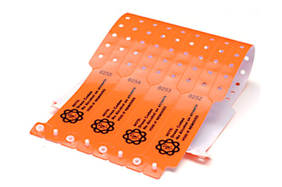 China Braceletes personalizados bilhete da faixa da admissão, cores plásticas dos punhos PMS do festival fábrica